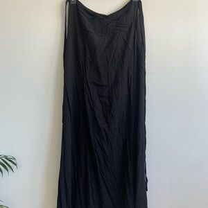 Cotton Candy Black Maxi Wrap Skirt